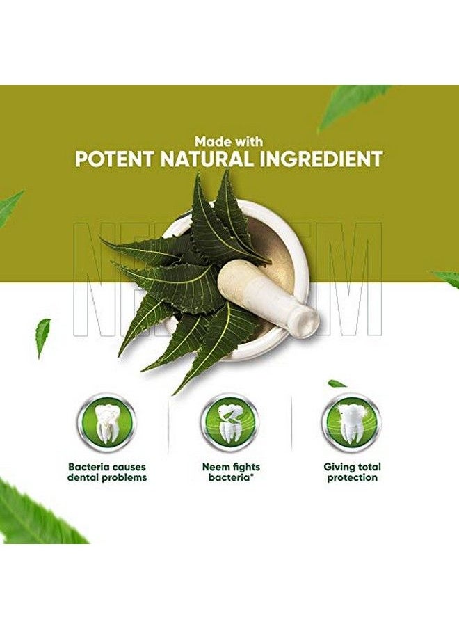 Dabur Herb'L Neem Germ Protection Toothpaste With No Added Fluoride And Parabens 200 G  - Image 5