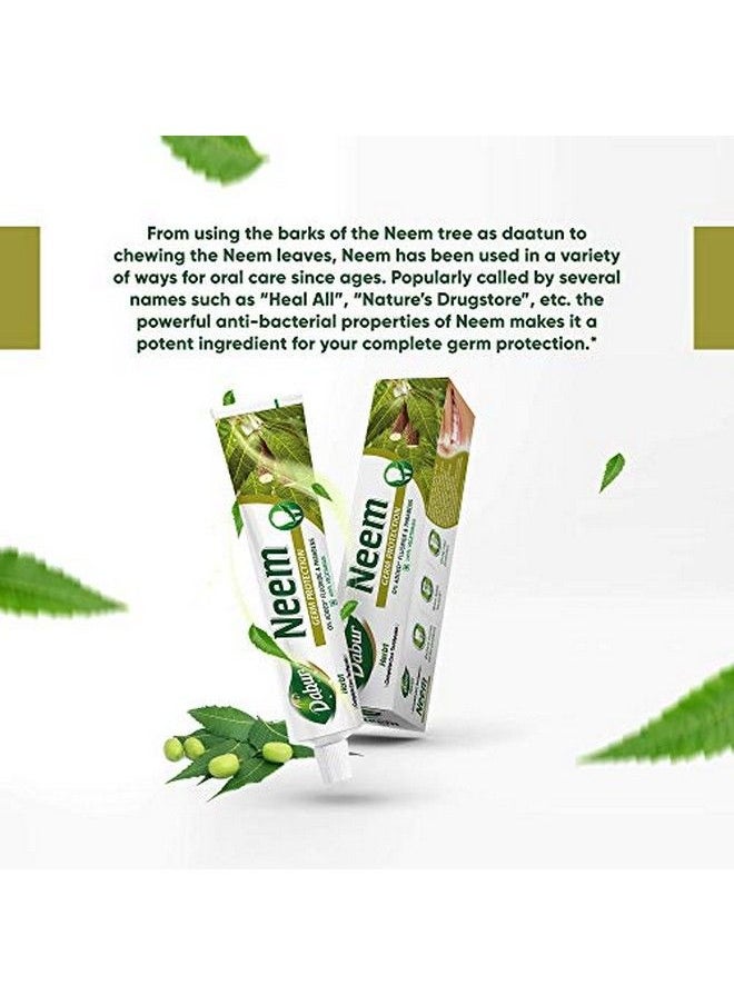 Dabur - Herb'L Neem Germ Protection Toothpaste With No Added Fluoride And Parabens 200 G - Image 1