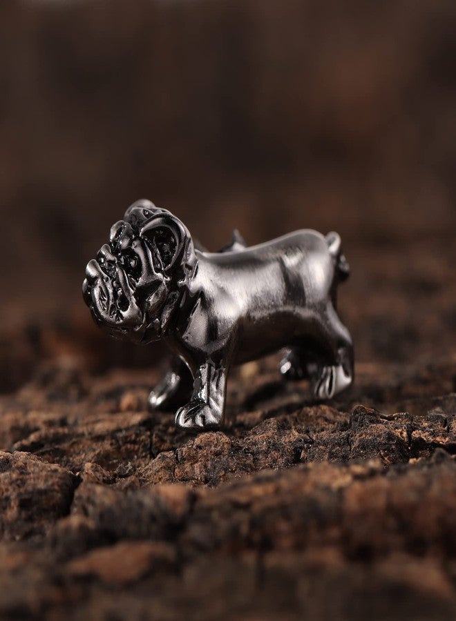 هاوسن دبابيس مينا مبتكرة من هاوسون لتزيين الملابس وحقائب الظهر، هدية، دبوس زينة مرح للسترة للمراهقين من الجنسين، بروش معدني على شكل كلب بولدوغ - Image 5