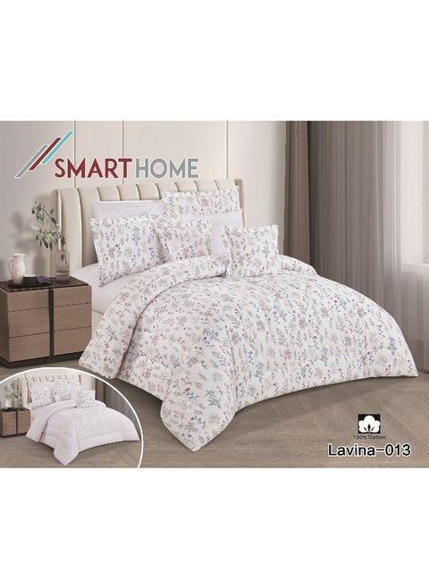 Double-sided comforter set, 5-piece bed sheet, 5-piece comforter, 100% cotton, 180X230cm bed sheet, suitable for a single bed