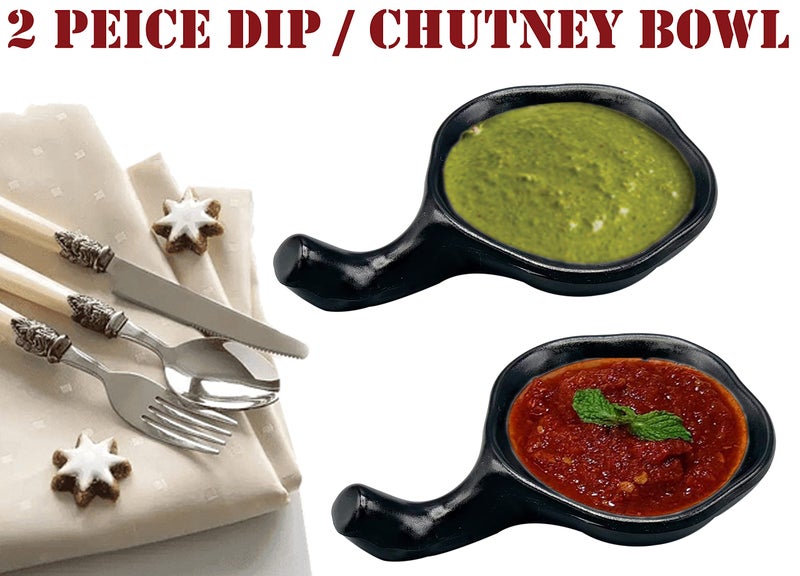 ZIDO 2 Pcs. Unbreakable Chutney/Dip katori for Sauce, Chutneys, Mayonnaise, Pickles and Other Condiments. - Image 2
