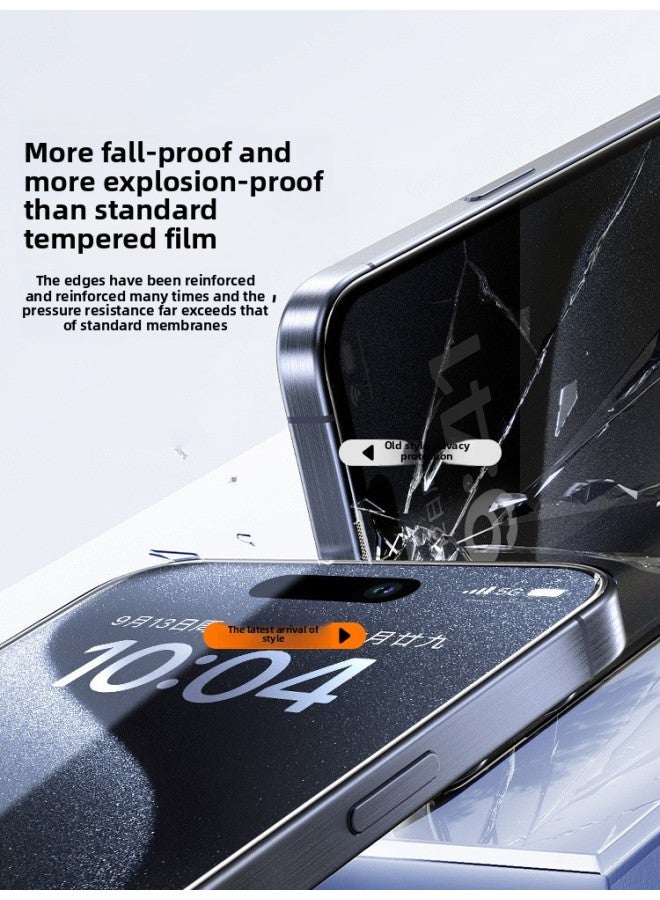 فيلم مضاد للزقزقة لهاتف Iphone 14/13 لهاتف Iphone15promax مضاد للزقزقة 14pro فيلم هاتف 12 لونًا: 【حماية العين ضد الزقزقة قطعة واحدة】 ضوء ناعم لا يؤذي العينين ★لم يتم الكشف عن الخصوصية ★شاشة كاملة مقاومة للانفجار-الحجم: لهاتف Iphone 15 Pro - Image 5