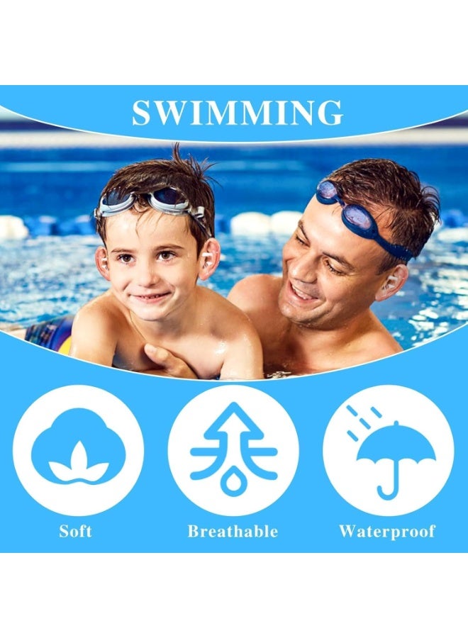 Gonice Waterproof Ear Stickers,Disposable Ear Patch,Shower Ear Protectors with Ear Plugs Adhesive Ear Stickers for Kids Adults, Newborn Ear Protection for Swimming Bathing (60pcs, One Size) - Image 5
