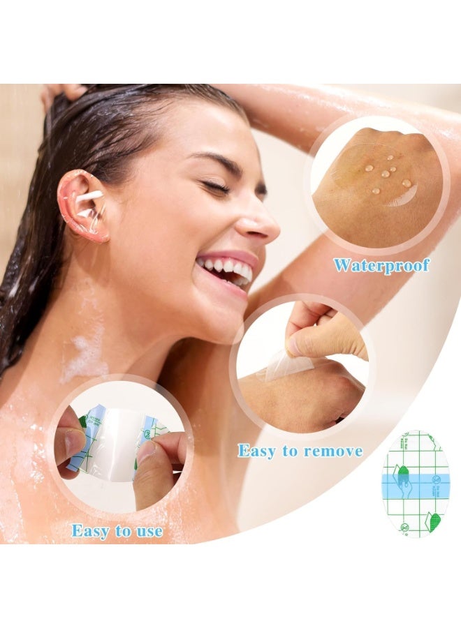 Gonice Waterproof Ear Stickers,Disposable Ear Patch,Shower Ear Protectors with Ear Plugs Adhesive Ear Stickers for Kids Adults, Newborn Ear Protection for Swimming Bathing (60pcs, One Size) - Image 4