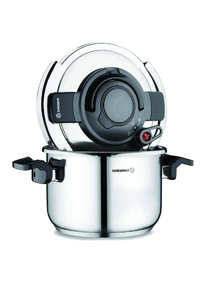 Korkmaz Alessa Pressure Cooker 5 Liters | Turkish pressure cooker Stainless Steel |KA173 - Image 1