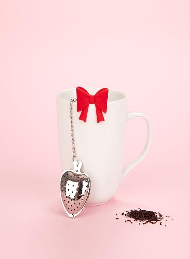 Balvi Tea Infuser Coquette Red with Bow Shape INOX/Silicone - Image 4