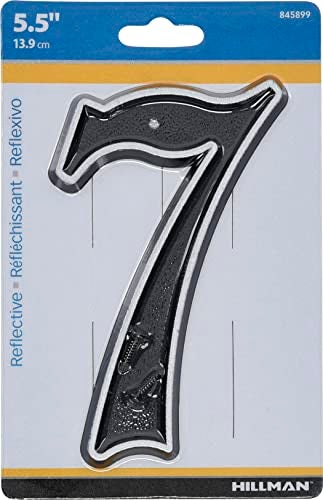 Hillman 845899 6Inch Reflective House Number 7