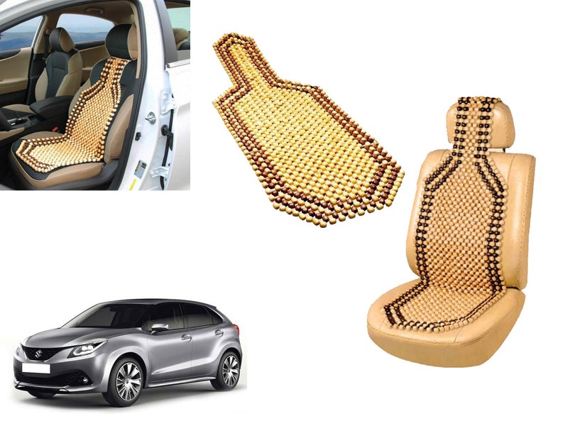Auto Pearl Car Wooden Bead Seat Cover for - Baleno - Image 1