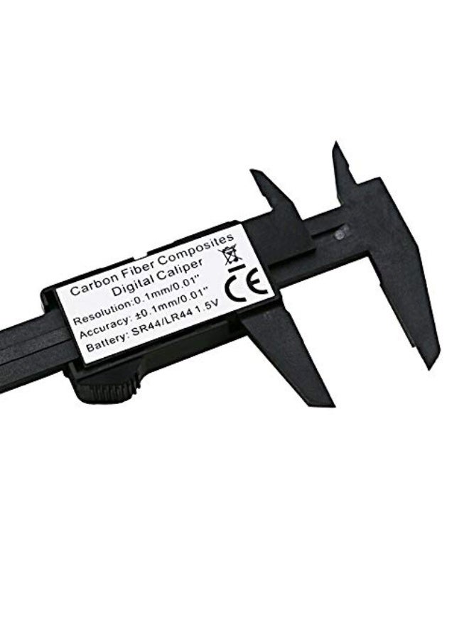 150mm 6 inch LCD Digital Electronic Carbon Fiber Vernier Caliper Gauge Micrometer - Image 3