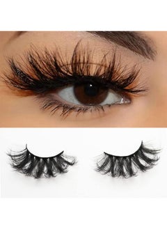 DAODER False Eyelashes 25Mm Lashes Wispy Long 8D Mink Lashes Dramatic Volume Fluffy Eye Lashes Pack For Women 7Pairs Soft Reusable Fake Eyelashes  - Image 1