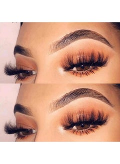 DAODER False Eyelashes 25Mm Lashes Wispy Long 8D Mink Lashes Dramatic Volume Fluffy Eye Lashes Pack For Women 7Pairs Soft Reusable Fake Eyelashes  - Image 3