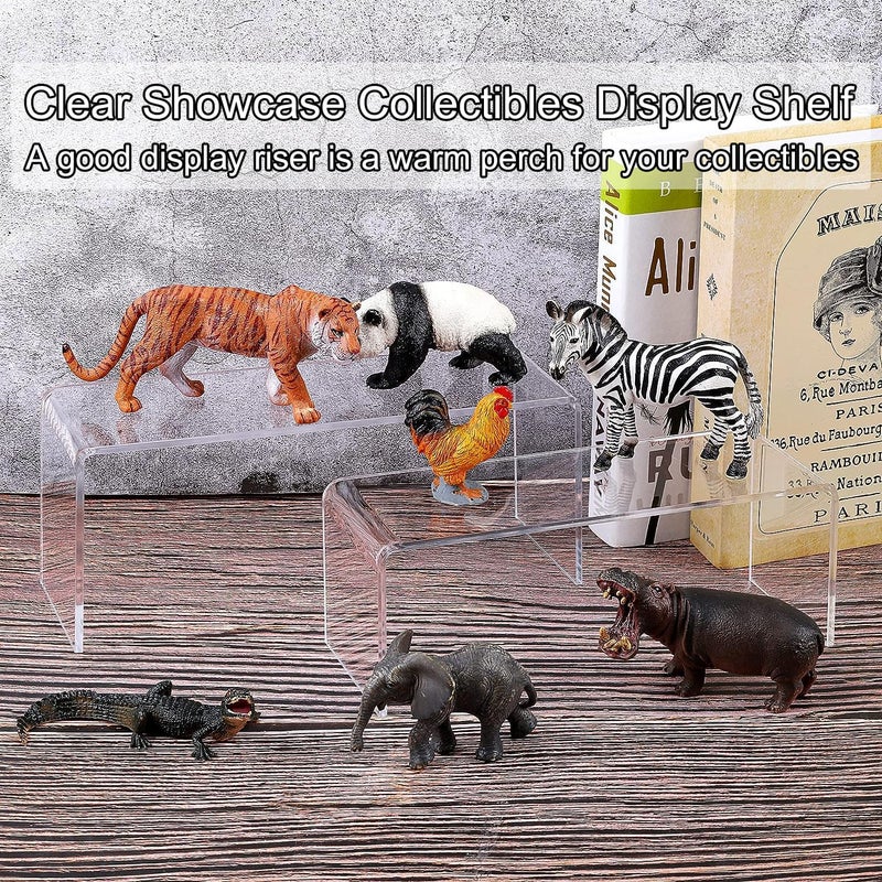 TPGP Rarapop 5 Pcs Clear Acrylic Display Risers for Cupcakes, Figures, and Jewelry - Image 5
