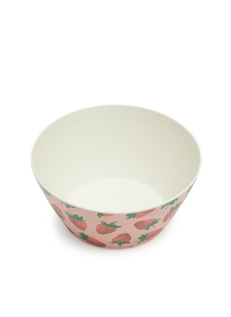 Simply Kitchen Strawberry Bamboo Fiber Small Salad Bowl  - Image 2