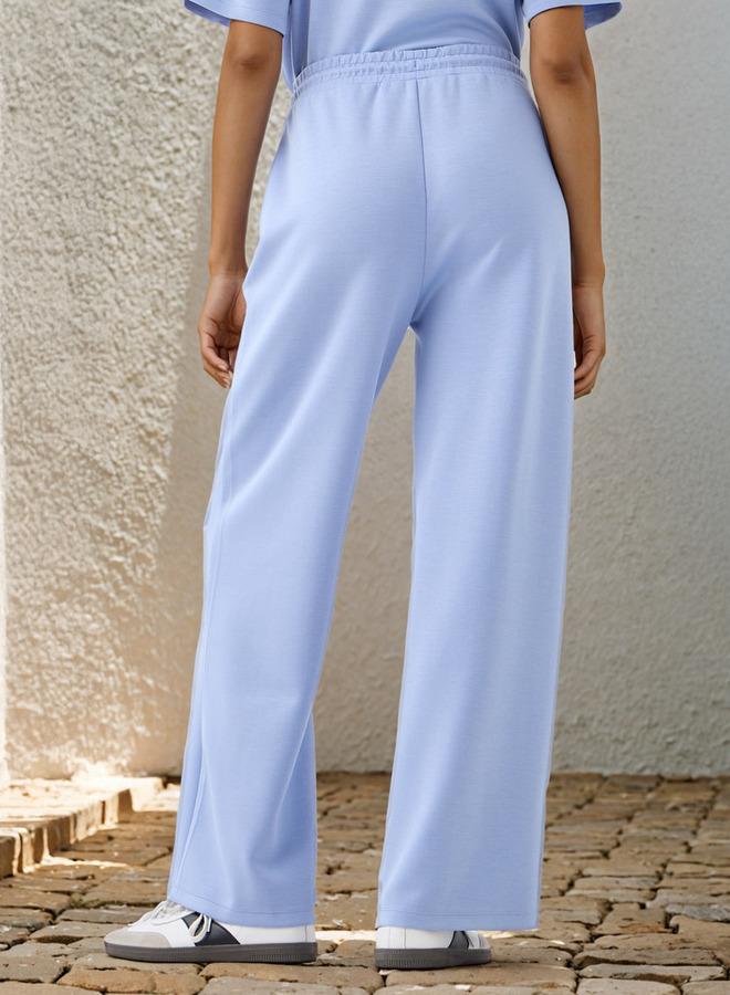 SP Characters Mickey Mouse Print Wide Leg Pants with Pockets - Image 3