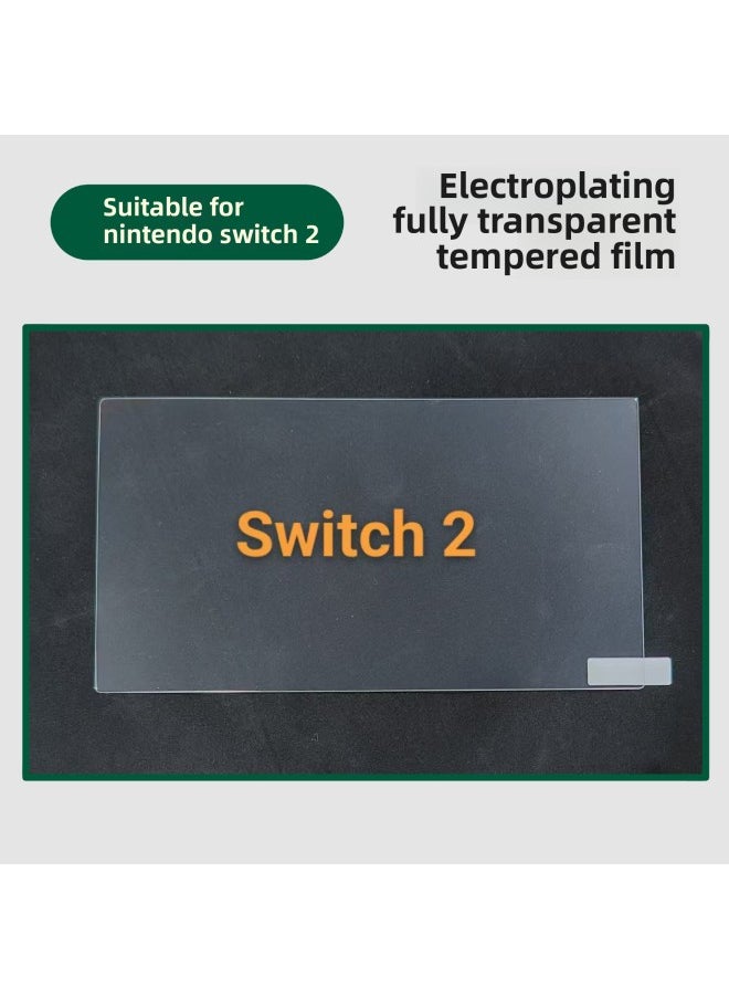 Generic Applicable NS2 Screen Tempered Glass Transparent Tempered Glass Nintendo Switch2 Explosion-proof Anti-scratch Glass Film-Colour:Switch2 Screen Tempered Film [kraft Carton Packaging]  - Image 1