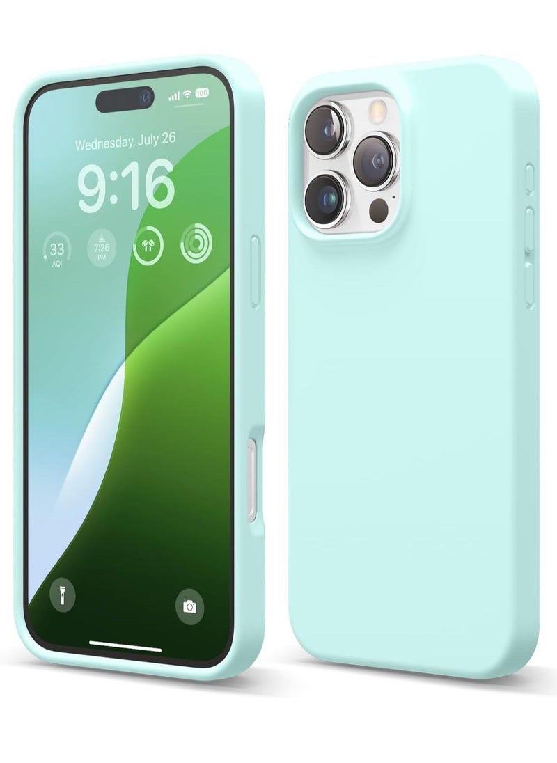 Raxoom iPhone 16 Pro Case Cover - Full Body Protection, Shockproof, Slim, Anti-Scratch Soft Microfiber Lining (Aqua Blue) - Image 1