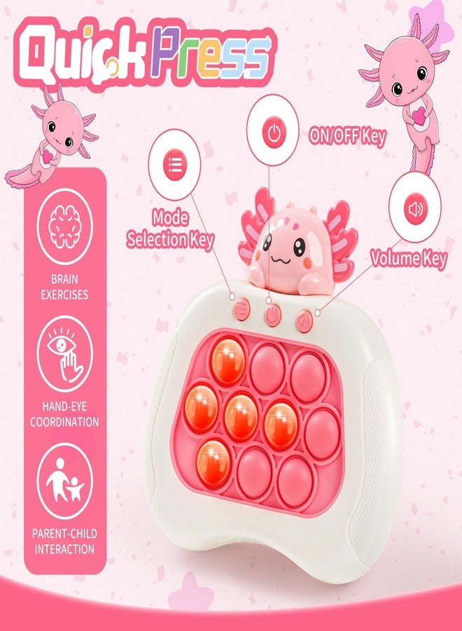 QBvuj Axolotl Popular Push Toys, Quick Push Puzzle Handheld Game Fidget Toys, Fun Popular Sensory Toys, Axolo 3-12-year-old Children's Birthday Gifts Party Favors - Image 2
