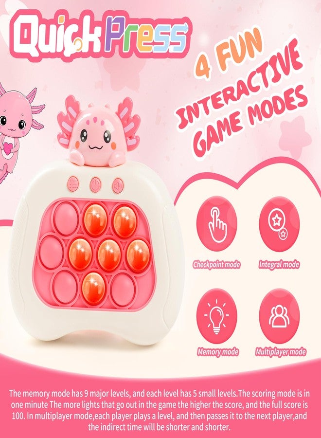 QBvuj Axolotl Popular Push Toys, Quick Push Puzzle Handheld Game Fidget Toys, Fun Popular Sensory Toys, Axolo 3-12-year-old Children's Birthday Gifts Party Favors - Image 3