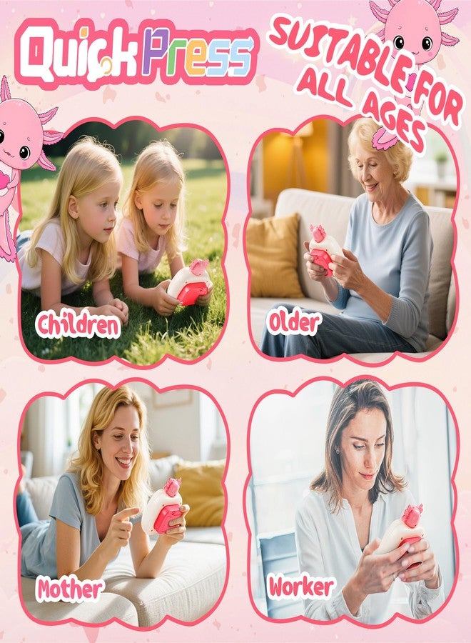 QBvuj Axolotl Popular Push Toys, Quick Push Puzzle Handheld Game Fidget Toys, Fun Popular Sensory Toys, Axolo 3-12-year-old Children's Birthday Gifts Party Favors - Image 4