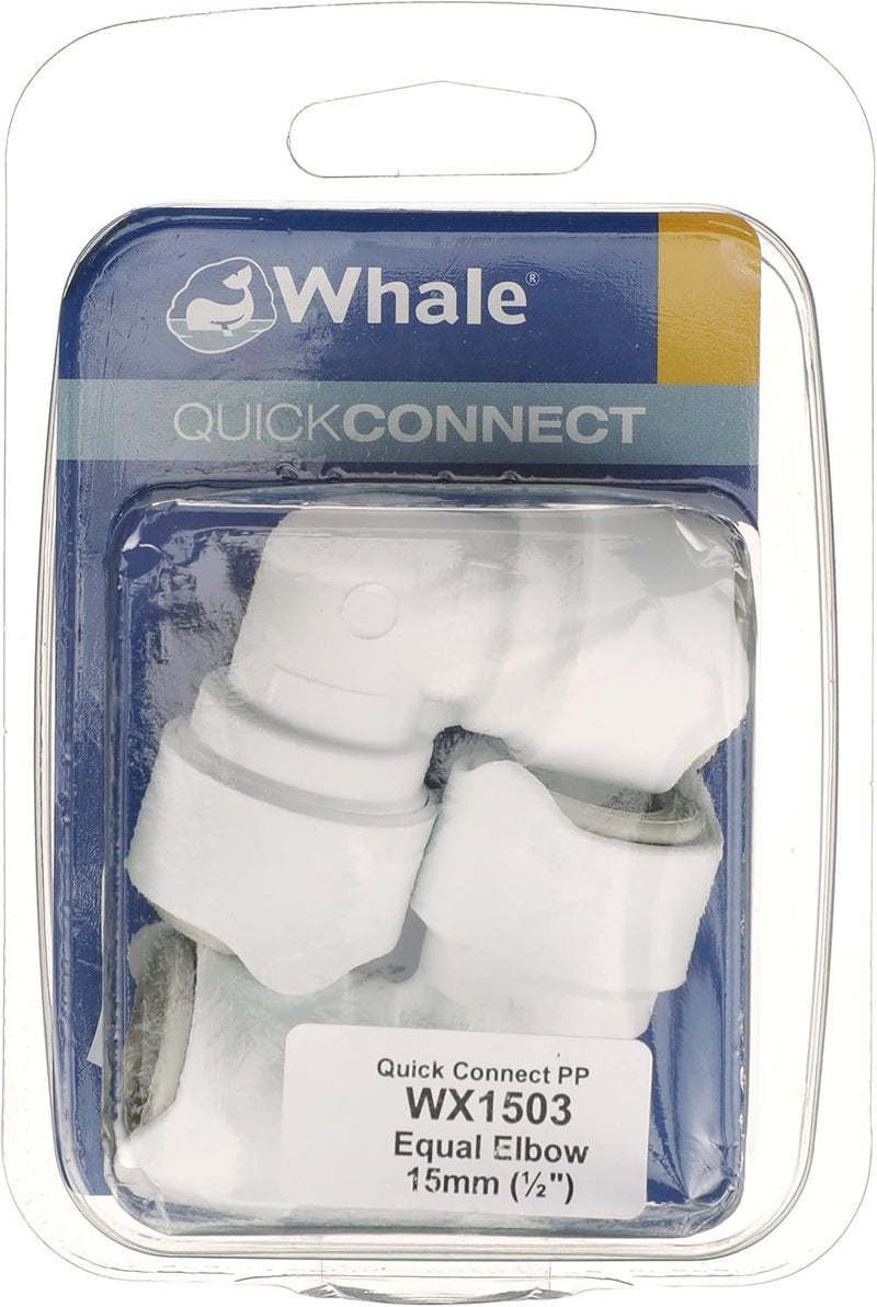Whale Quick-Connect Plumbing Connector - Double-Gripper Design - for Hot and Cold Water - Image 5