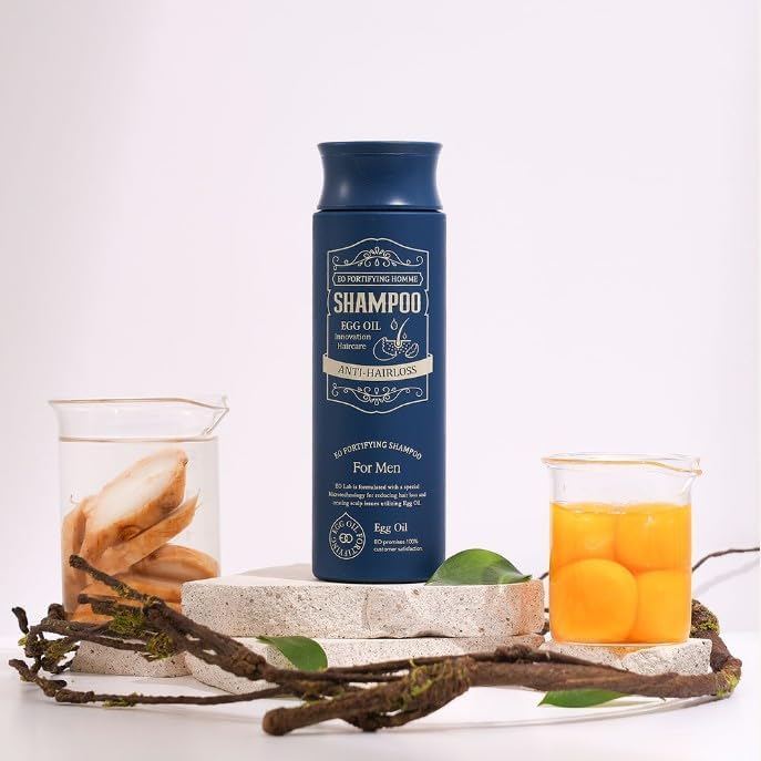 EO FORTIFYING Korean Shampoo For Men - The best Solution For Hair Loss, Scalp Care and Hair Regrowth with Natural Ingredients - Image 4