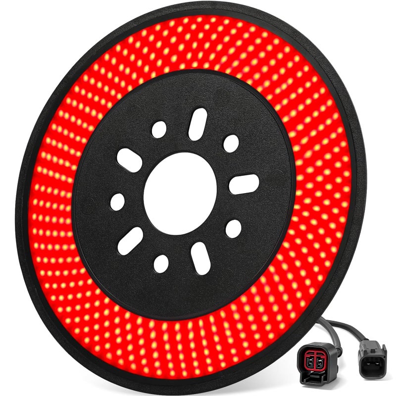KARSAM Spare Tire Brake Light for 20072018 Jeep Wrangler JK JKU YJ TJ 6 Ring 405PCS LED Wheel Lights PlugNPlay 3rd Third Brake LightRed Rear Tail Brake Light for Jeep Wrangler JK JKU Accessories - Image 2