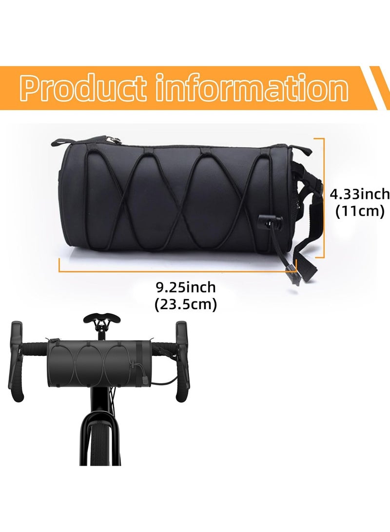 CMGTYYD Cycling Handlebar Bag – Waterproof Bike Bag with 2.5L Capacity, Durable Nylon, Easy Hook-and-Loop Installation, Detachable Design – Perfect for Commuting, Hiking, and Outdoor Cycling  - Image 2