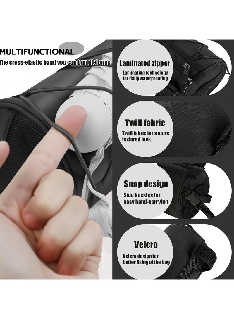 CMGTYYD Cycling Handlebar Bag – Waterproof Bike Bag with 2.5L Capacity, Durable Nylon, Easy Hook-and-Loop Installation, Detachable Design – Perfect for Commuting, Hiking, and Outdoor Cycling  - Image 4
