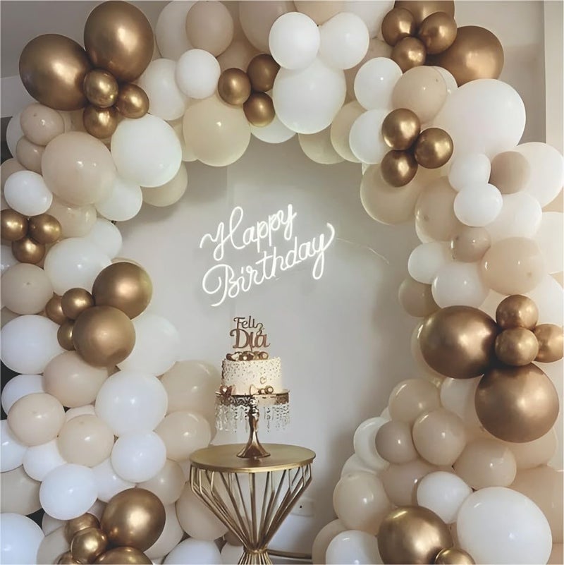 YOURS DECOR Balloon Decoration Kit - 52 Pcs | Beige Balloons Set Party Supplies Perfect for Kids, Adults for Birthdays, Anniversaries & Events, Vibrant Party Decor Items for Celebrations (Beige) - Image 5