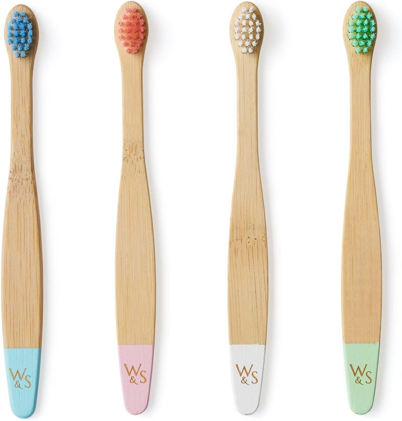 Wild Stone Wild & Stone Organic Baby Bamboo Toothbrushes - 4 Pack with Soft Bristles, 100% Compostable Handle, BPA Free - Image 5