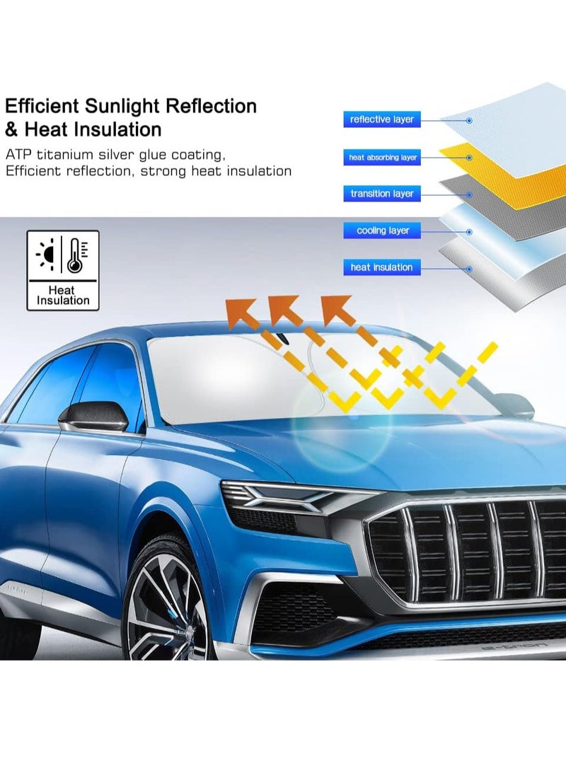 طوي الزجاج الأمامي سيارة ظلة مع حقيبة تخزين ، الزجاج الأمامي يعكس الشمس التظليل ، نافذة السيارة الأمامية لمنع الأشعة فوق البنفسجية واقية من الشمس ، والحفاظ على السيارة باردة ( 145cm * 80 سم ) - pzsku/ZD8A77AA4EB3C3F3D6172Z/45/_/1722489068/b4b2cdc5-a937-4008-9b5c-1de0ba0a0e1d