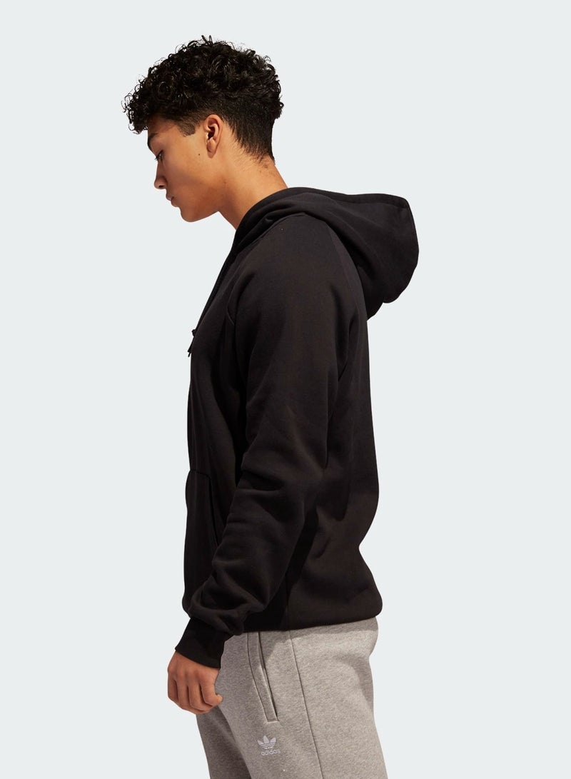 Adidas 3d Trefoil Graphic Hoodie Size L Black