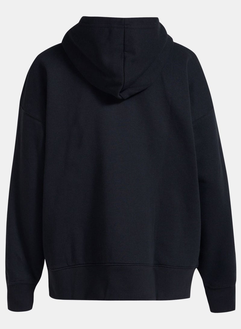 Adidas 3d Trefoil Graphic Hoodie Size L Black