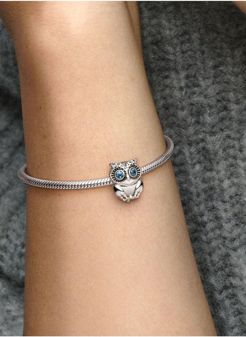 PANDORA Sparkling Owl Charm - Image 4