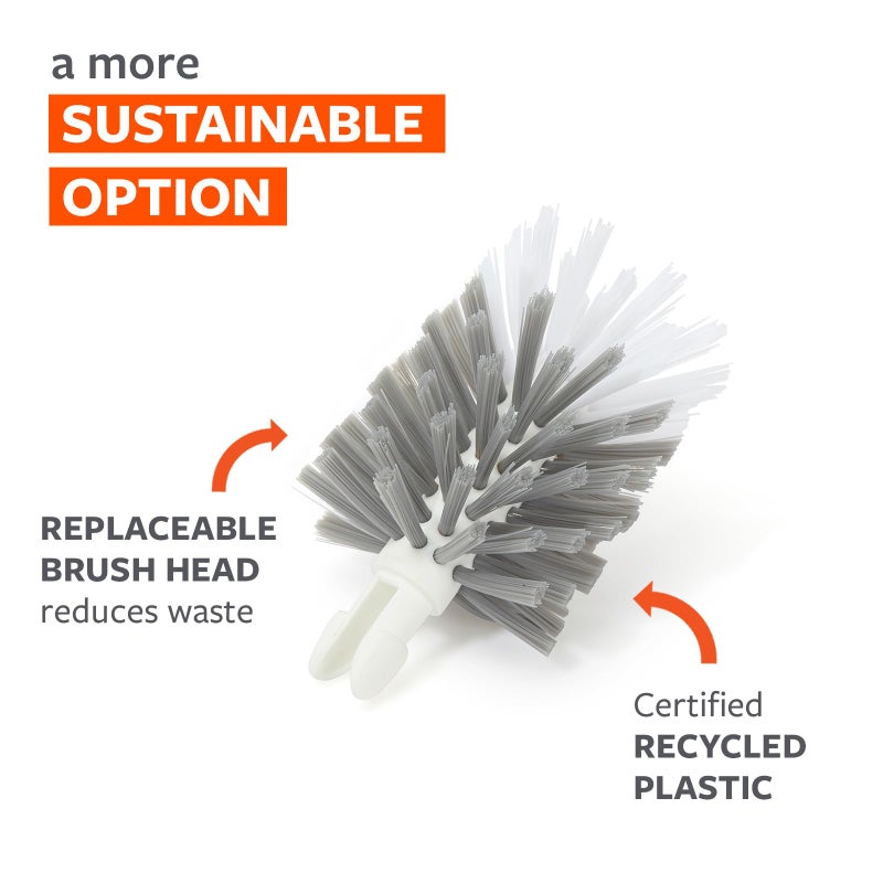 Full Circle Clean Reach Bottle Brush Refill â€“ Replaceable Heads for Deep Cleaning Water Bottles, Baby Bottles, and Tumblers, 2pk - Image 3