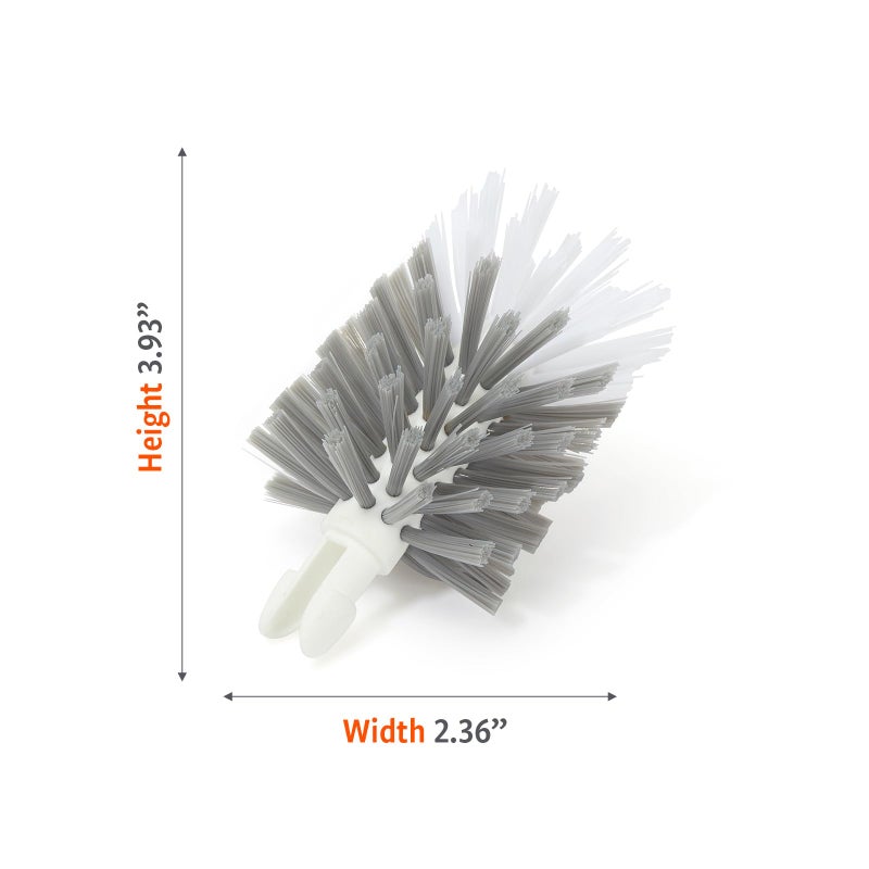 Full Circle Clean Reach Bottle Brush Refill â€“ Replaceable Heads for Deep Cleaning Water Bottles, Baby Bottles, and Tumblers, 2pk - Image 4