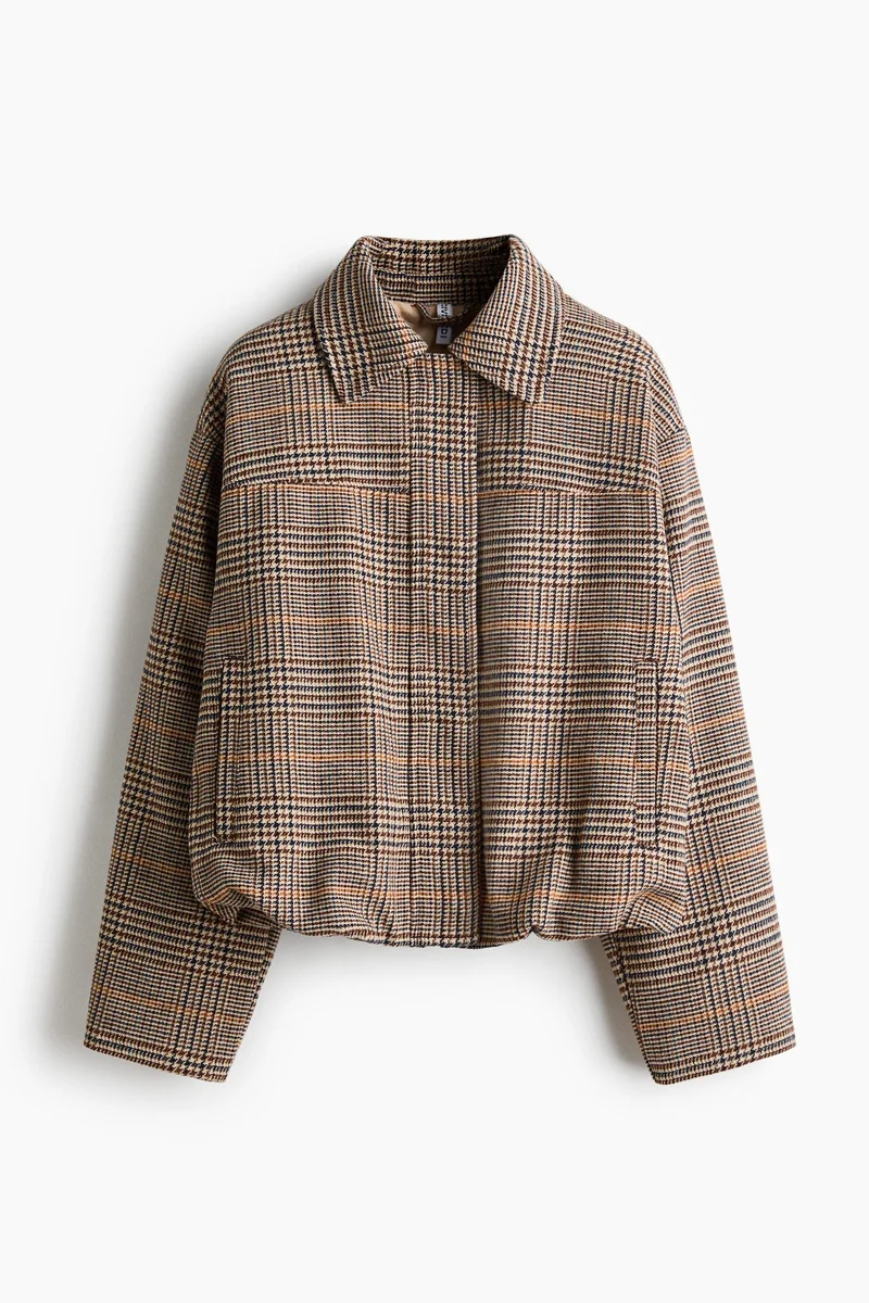 اتش اند ام جاكيت بومبر بياقة