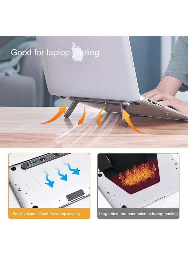 erorex Nediea Laptop Stand For Desk Laptop Cooling Stand Keyboard Riser Ergonomic Laptops Elevator For Desk Laptop Riser Compatible With Macbook Air Pro Dell Hp Lenovo More 10 15.6” Laptops - Image 3