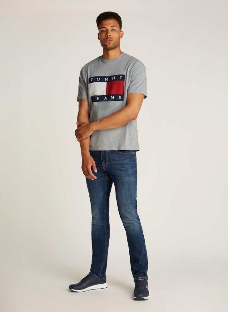 TOMMY JEANS Graphic Logo Crew Neck T-Shirt  - Image 4