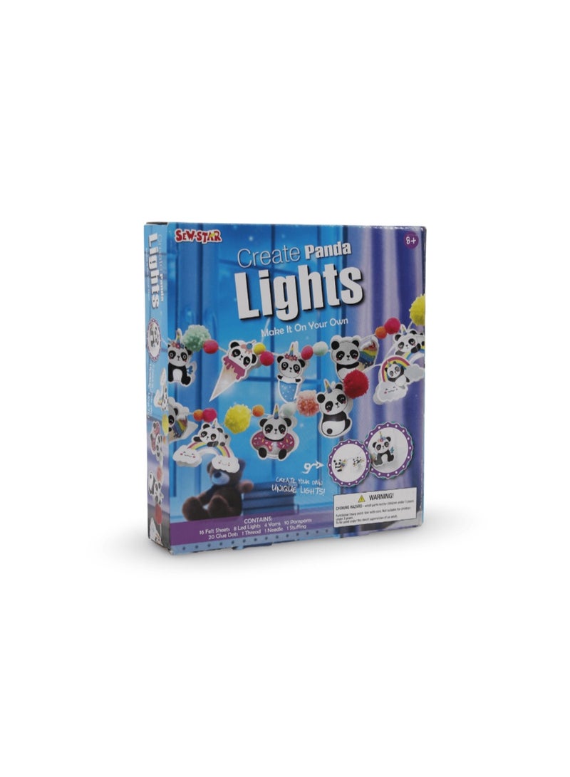 Sew Star DIY Panda Decorative LED String Lights Crafting Kit - Image 1
