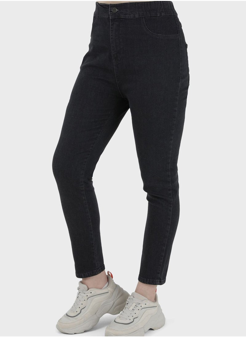 Alia by modanisa - High Waist Jeans - Image 1