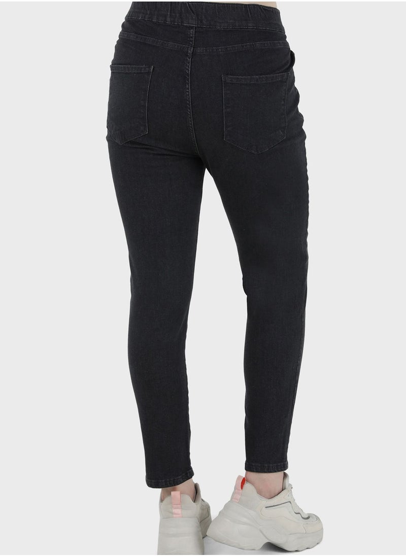 Alia by modanisa - High Waist Jeans - Image 1