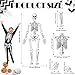 Silipull Skeleton Floor Puzzle Double Sided Human Body Puzzle 15 Pcs Human Anatomy Learning Toys Halloween Skeleton and Bones Anatomy Body Parts Model Educational Toy - Image 4