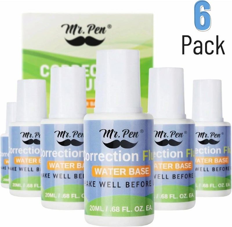 Mr. Pen - Correction Fluid, Pack of 6, Liquid Paper Correction Fluid - Image 2