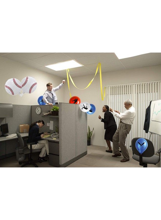 CupaPlay 50Pcs Baseball Party Latex Balloons And Foil Balloons Sports Game/Graduation/Baseball Birthday Party Decorations Supplies Favors - Image 4