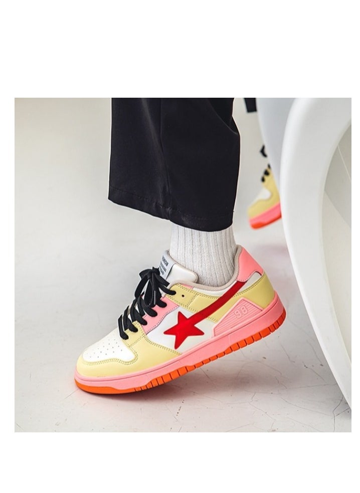 KUYING - New Fashion Trend Men's Board Shoes Gradient Low Top Sports Shoes - Image 1