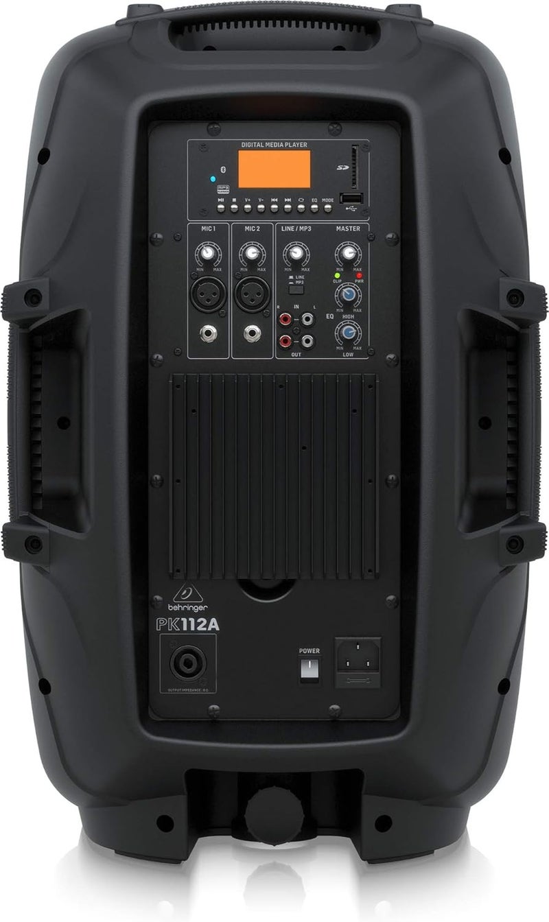 Behringer PK112A Active 600 Watt 12" PA Speaker System with Built-in Media Player and Bluetooth Receiver - Image 3