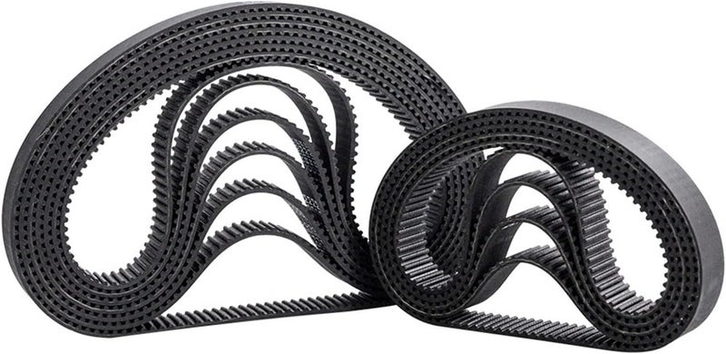 Timing Belt， Drive Belt ， 2Pcs HTD3M-360 Width 12mm Arc Teeth Rubber Synchronous Belt, Pitch 3mm Power Transmission Closed-loop Timing Belt, Total Pitch Length 360mm ( Color : HTD3M 357 (119 Tooth) , - Image 2