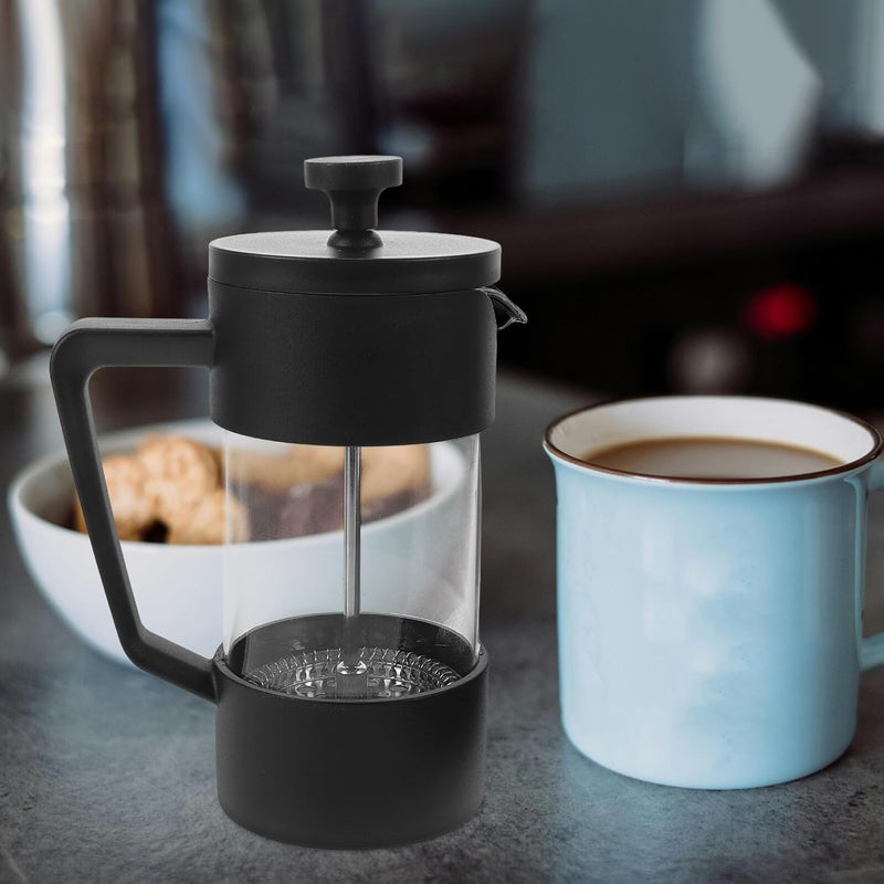 VICASKY Manual Coffee Brewer 350ml Black Portable Cold Brew and Hot Coffee Pot with Filter for Kitchen and Camping Espresso Accessories - Image 5