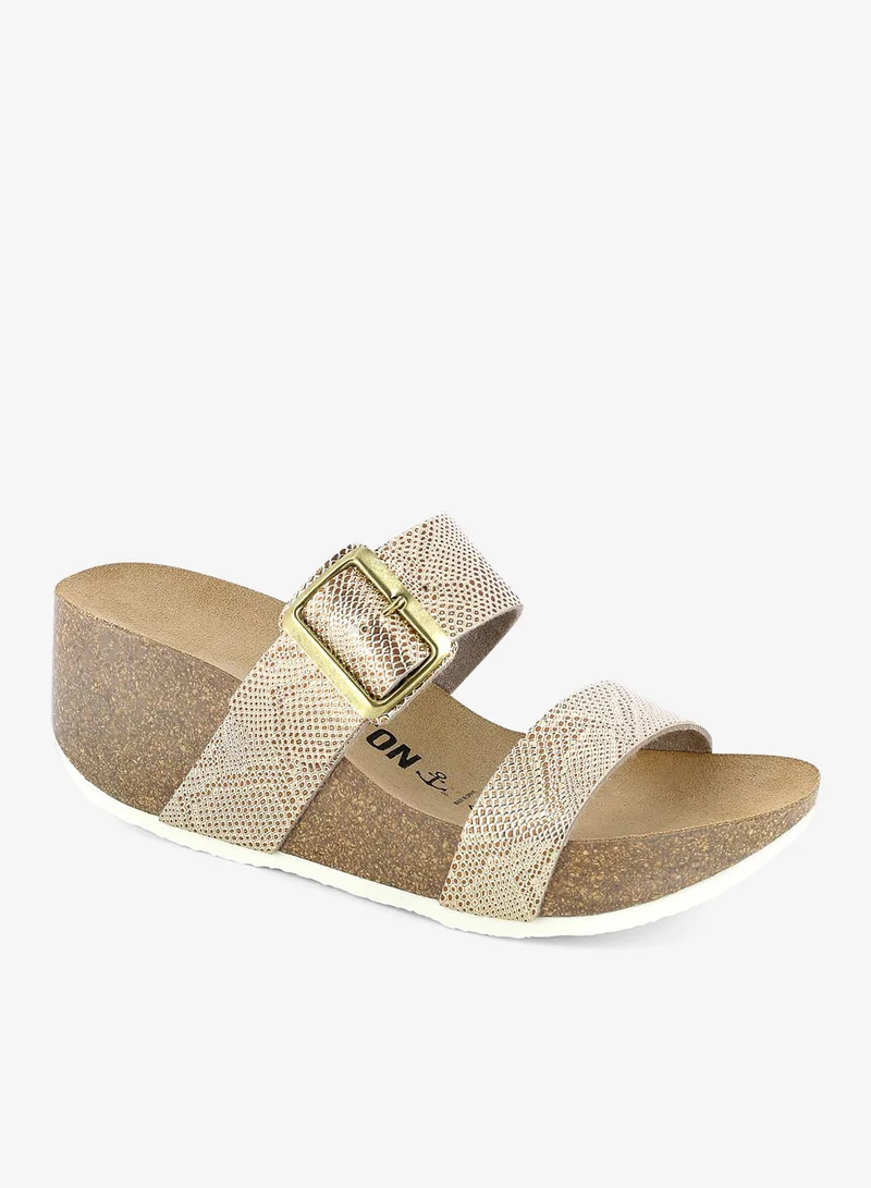 BAYTON Newcastle Double Strap Wedge Sandals